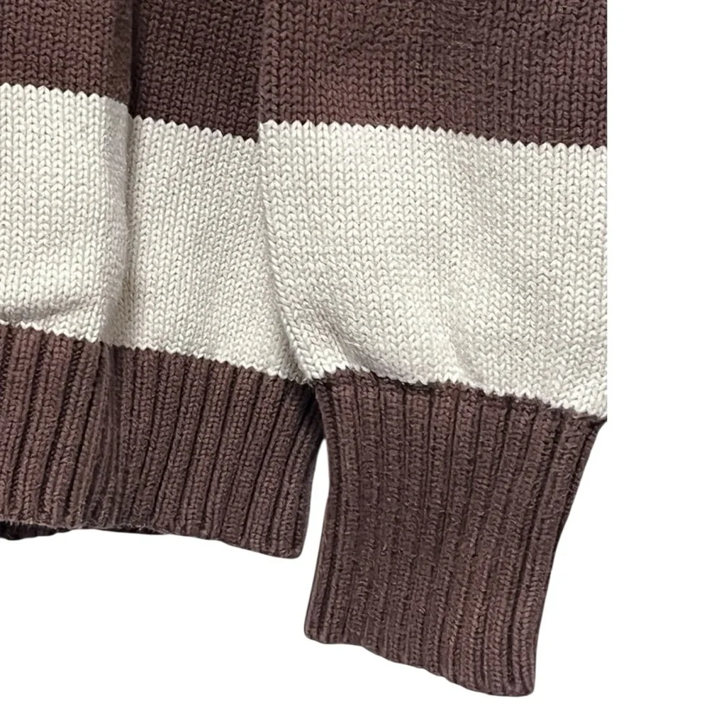 John Galt Cream & Brown Brianna Striped Sweater - Picture 10 of 15